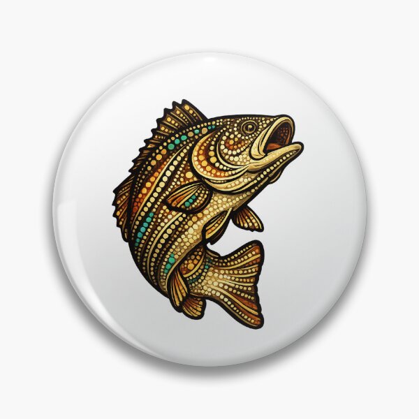 Item preview, Barramundi - Indigenous-Inspired Native Wildlife Design designed and sold by Indigenous-Aus.