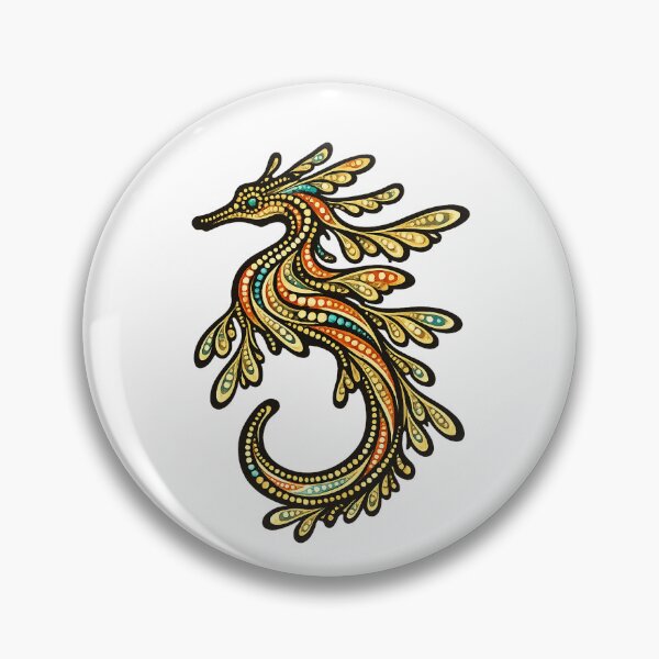 Item preview, Sea Dragon - Colourful Australian River Animal Art designed and sold by Indigenous-Aus.