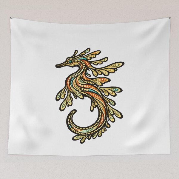 Item preview, Sea Dragon - Colourful Australian River Animal Art designed and sold by Indigenous-Aus.