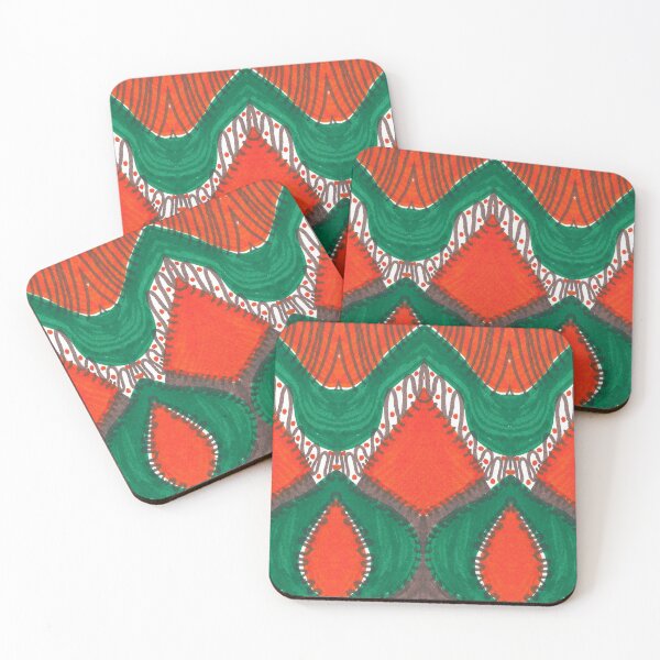 Item preview, Pumpkin Patch Dreams- Orange, Brown, Green, White Abstract Pattern designed and sold by Little Lucid Mind.