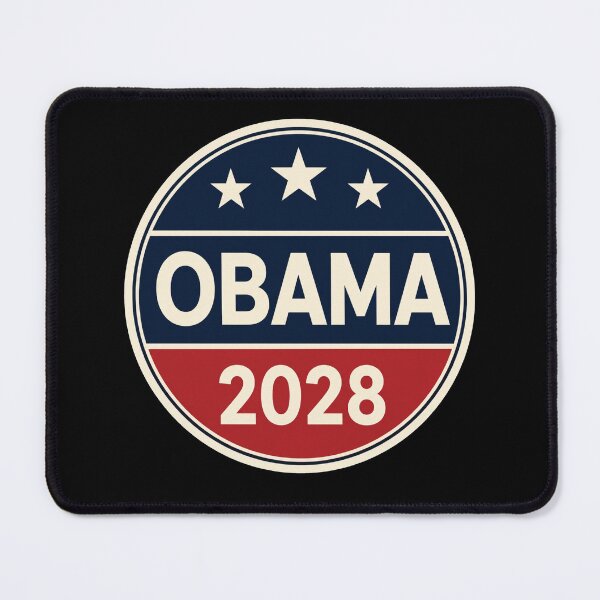 Item preview, Obama 2028 Campaign Circle Retro Political Election Support designed and sold by littlemiscat.