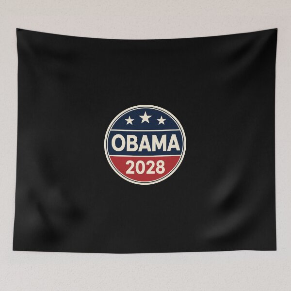 Item preview, Obama 2028 Campaign Circle Retro Political Election Support designed and sold by littlemiscat.