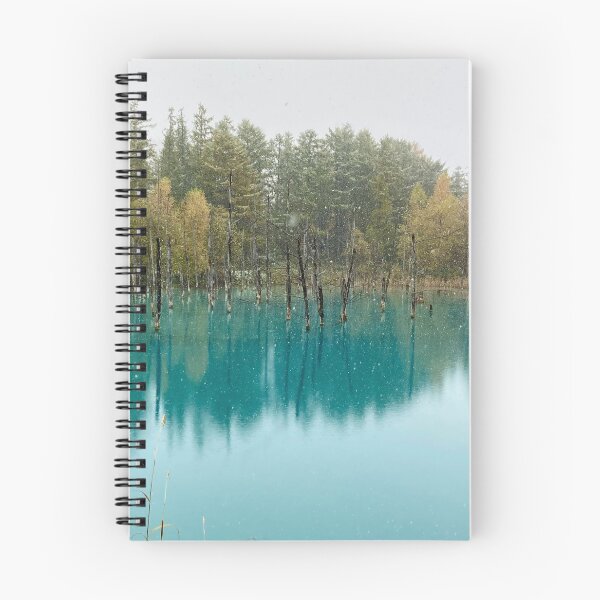 Item preview, Blue Pond in Gentle Snow | Biei, Hokkaido designed and sold by JapanStudio123.