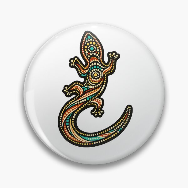 Item preview, Goanna – Indigenous-Inspired Australian Reptile Art designed and sold by Indigenous-Aus.
