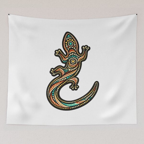Item preview, Goanna – Indigenous-Inspired Australian Reptile Art designed and sold by Indigenous-Aus.