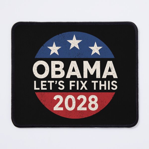 Item preview, Obama 2028 3rd Term Let's Fix This Retro Button Obama 2028 designed and sold by littlemiscat.
