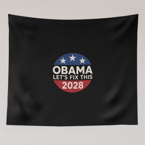 Item preview, Obama 2028 3rd Term Let's Fix This Retro Button Obama 2028 designed and sold by littlemiscat.