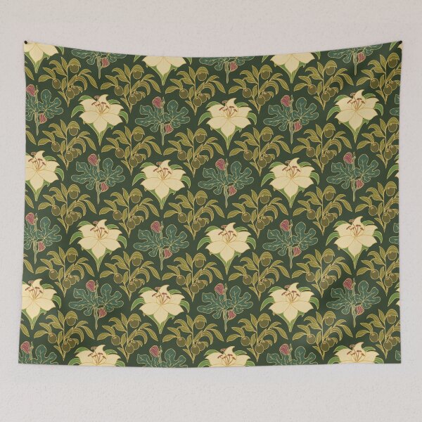 Item preview, Vintage Botanical Tapestry Pattern designed and sold by KIrving Designs.