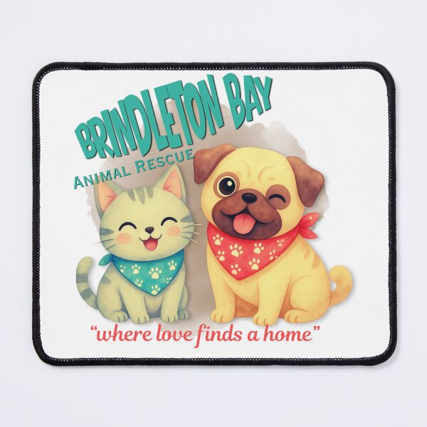 Item preview, Brindleton Bay Animal Rescue Cute Cat & Dog designed and sold by DonnaRaine.