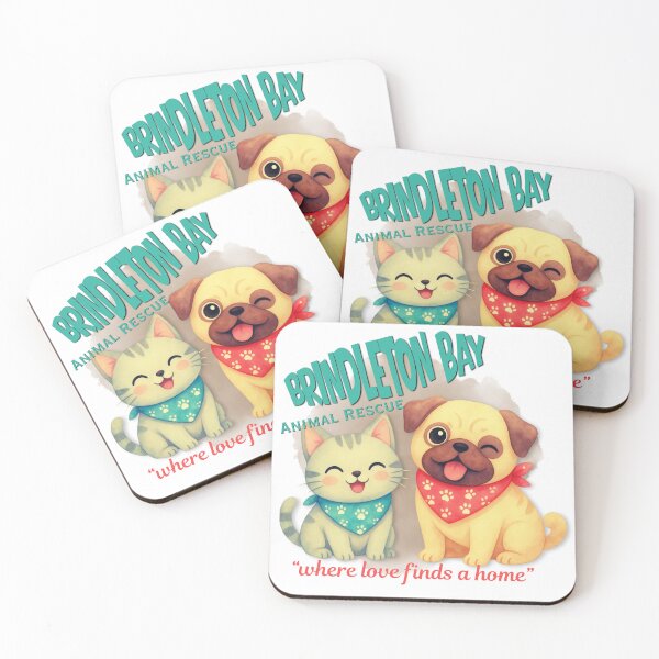 Item preview, Brindleton Bay Animal Rescue Cute Cat & Dog designed and sold by DonnaRaine.