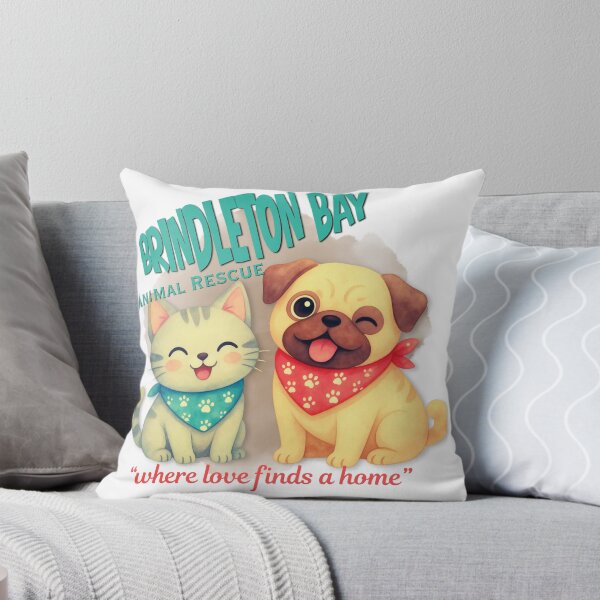 Item preview, Brindleton Bay Animal Rescue Cute Cat & Dog designed and sold by DonnaRaine.
