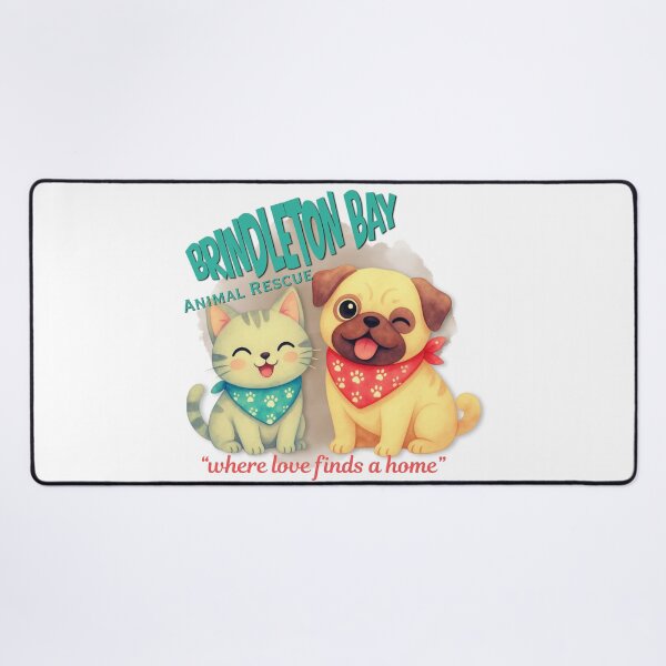 Item preview, Brindleton Bay Animal Rescue Cute Cat & Dog designed and sold by DonnaRaine.