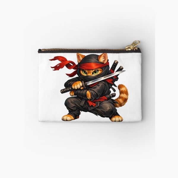 Item preview, Orange Ninja Cat Premium Illustration designed and sold by builtforyou.