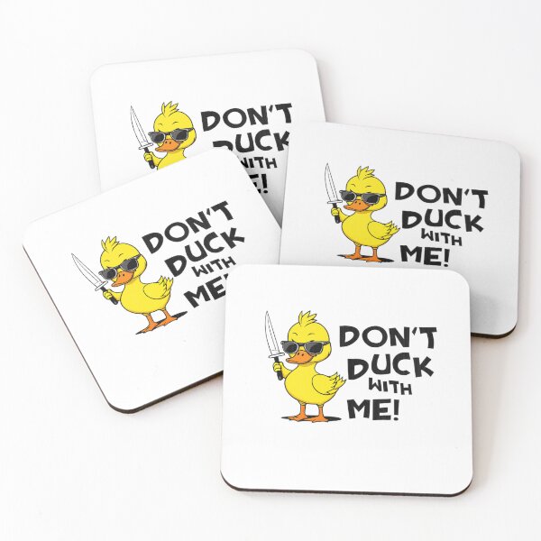 Item preview, Thug Duck with a knife warning you designed and sold by Octaner.
