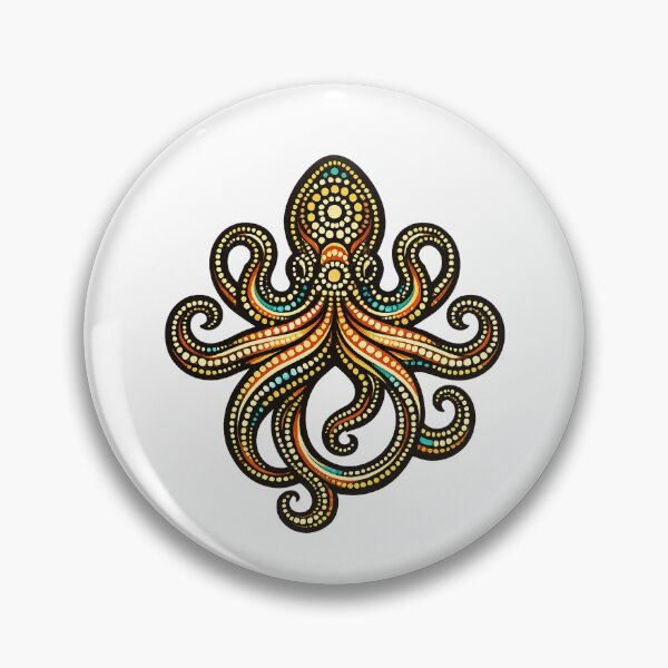 Item preview, Octopus – Indigenous-Inspired Australian Ocean Art designed and sold by Indigenous-Aus.