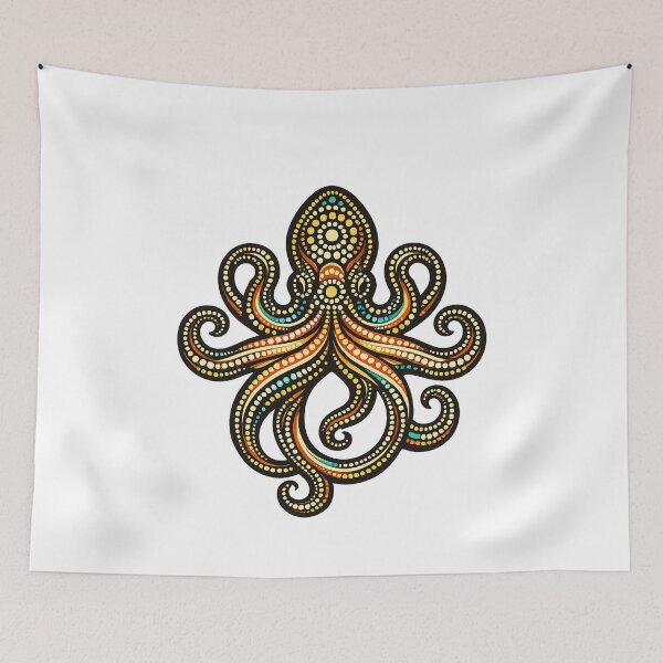 Item preview, Octopus – Indigenous-Inspired Australian Ocean Art designed and sold by Indigenous-Aus.
