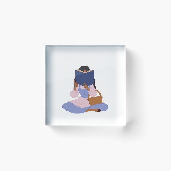 Item preview, girl reading book designed and sold by Roniya George.