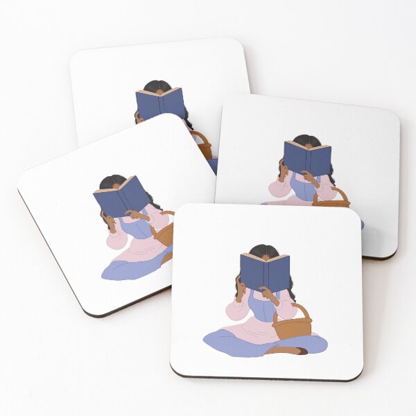 Item preview, girl reading book designed and sold by Roniya George.