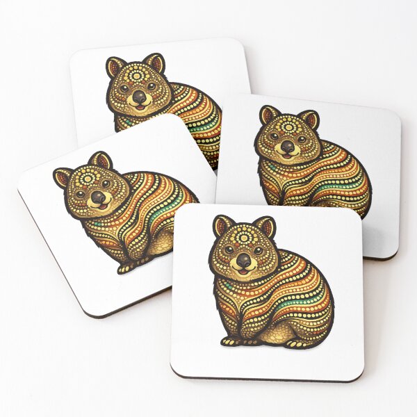 Item preview, Quokka – Indigenous-Inspired Australian Wildlife Art designed and sold by Indigenous-Aus.