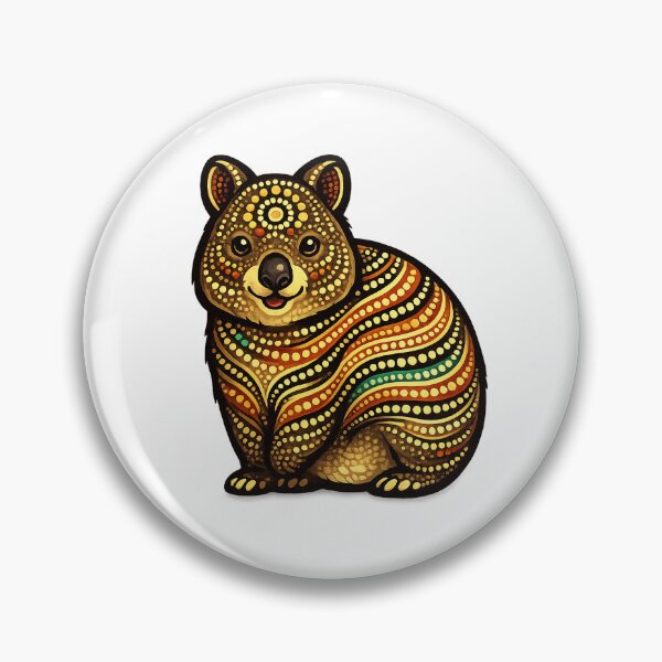Item preview, Quokka – Indigenous-Inspired Australian Wildlife Art designed and sold by Indigenous-Aus.