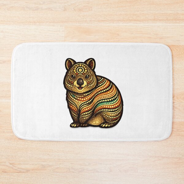 Item preview, Quokka – Indigenous-Inspired Australian Wildlife Art designed and sold by Indigenous-Aus.
