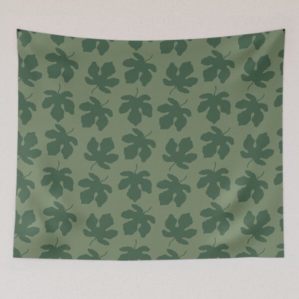 Item preview, Minimalist Sage Green Botanical Fig Leaf Pattern designed and sold by KIrving Designs.