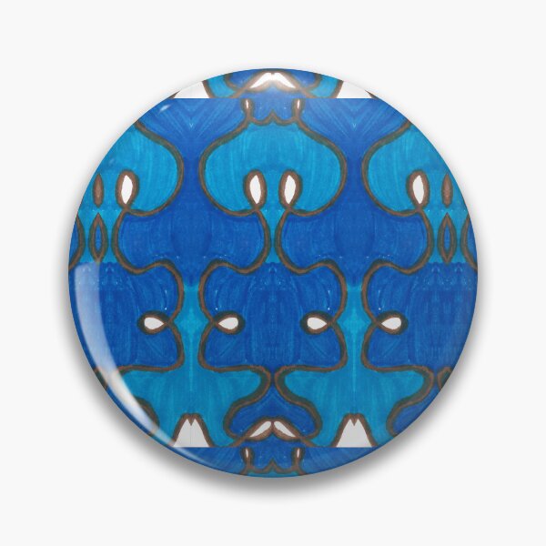 Item preview, Ocean Vine- Blue, Brown, White Abstract Pattern designed and sold by Little Lucid Mind.
