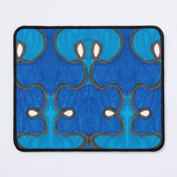 Item preview, Ocean Vine- Blue, Brown, White Abstract Pattern designed and sold by Little Lucid Mind.