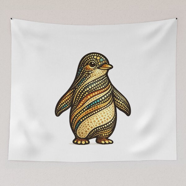 Item preview, Penguin – Indigenous-Inspired Australian Wildlife Art designed and sold by Indigenous-Aus.