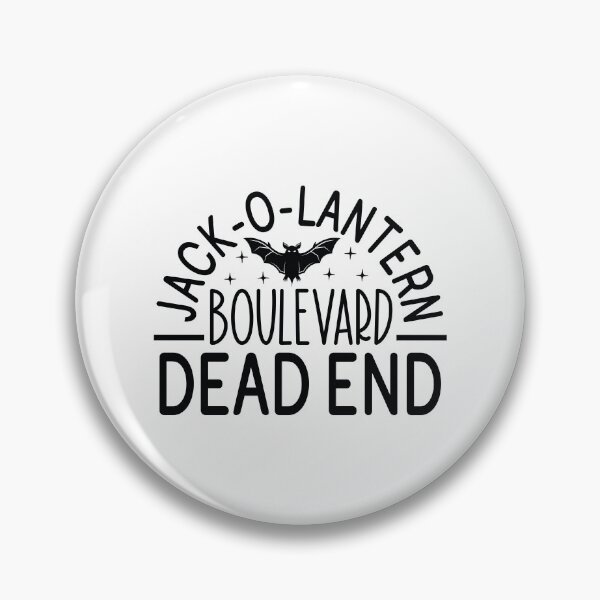 Item preview, Jack-O-Lantern Boulevard Dead End - Autumn Halloween Vibes Quote designed and sold by FuzionRaptor.
