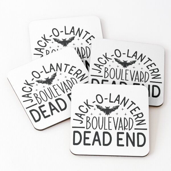 Item preview, Jack-O-Lantern Boulevard Dead End - Autumn Halloween Vibes Quote designed and sold by FuzionRaptor.