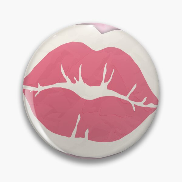 Item preview, Pink Paper Cutout Lips Pink Gingham designed and sold by Mohamed  Ramadan.