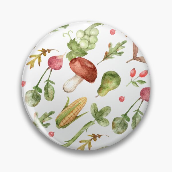 Item preview, Watercolor Harvest Pattern designed and sold by White Rabbit Design .
