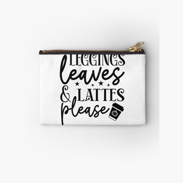 Item preview, Leggings Leaves And Lattes Please - Autumn Halloween Vibes Quote designed and sold by FuzionRaptor.