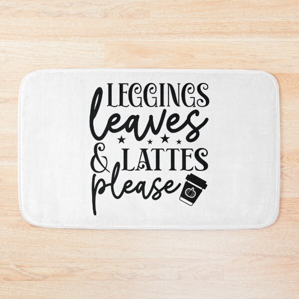 Item preview, Leggings Leaves And Lattes Please - Autumn Halloween Vibes Quote designed and sold by FuzionRaptor.