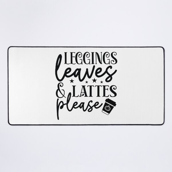Item preview, Leggings Leaves And Lattes Please - Autumn Halloween Vibes Quote designed and sold by FuzionRaptor.