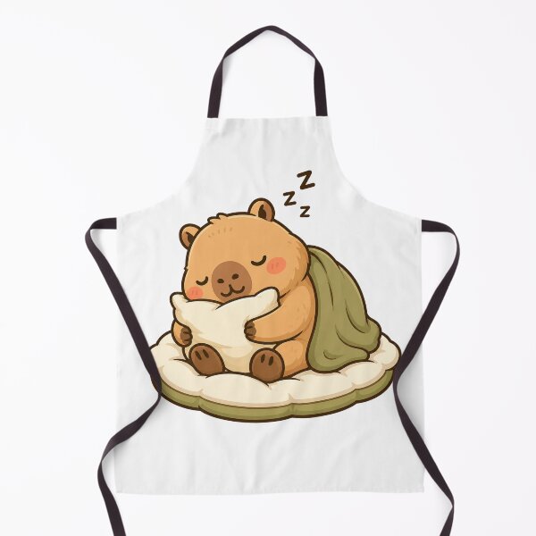 Item preview, Cute Sleeping Capybara Illustration | Cozy Kawaii Animal Design designed and sold by BRAMOVO ⭐⭐⭐.