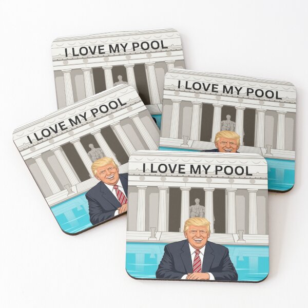 Item preview, TRUMP AND THE POOL TEE SHIRT ai generated created by frasues designed and sold by frasues.