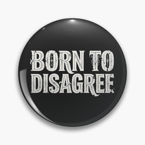 Item preview, BORN TO DISAGREE – Vintage Gothic Typography T-Shirt designed and sold by dbNIGHT.