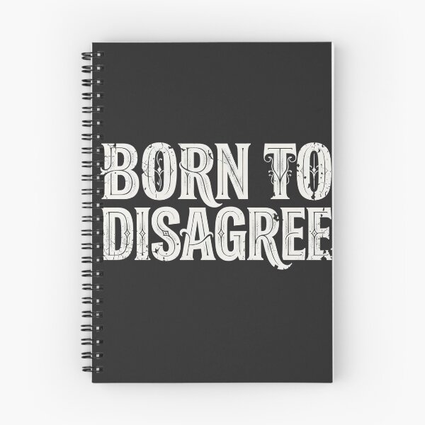 Item preview, BORN TO DISAGREE – Vintage Gothic Typography T-Shirt designed and sold by dbNIGHT.