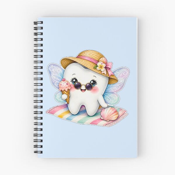 Item preview, Cute Summer Beach Tooth Fairy | Watercolor Fairy Tooth designed and sold by Mommy-Smile.