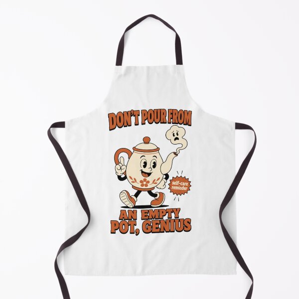 Item preview, Retro Teapot Self Care Reminder Character designed and sold by NullSpacePrints.