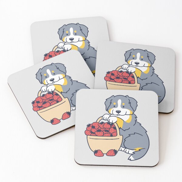 Item preview, Bernese Mountain Dog and Strawberries designed and sold by Wlaurence.