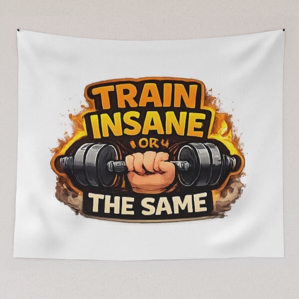 Item preview, Train Insane Or Remain The Same – Gym Workout Motivation Shirt designed and sold by TeeMint5.