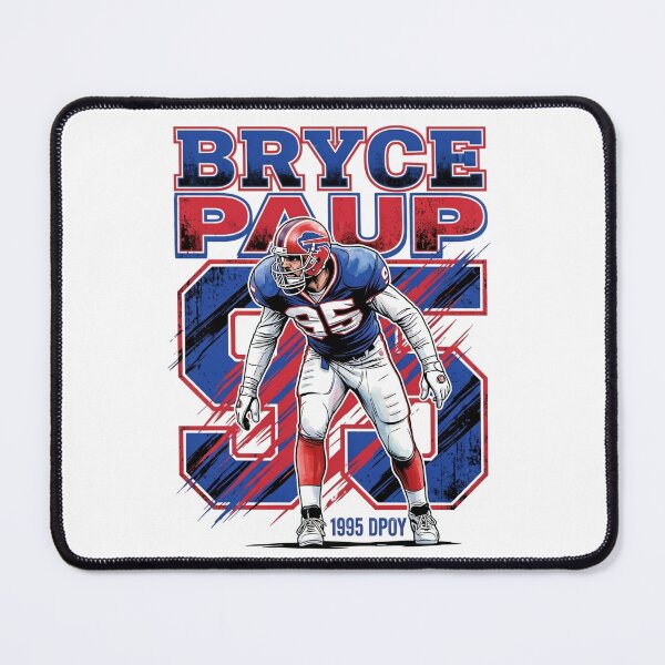 Item preview, Bryce Paup 1995 DPOY Retro 90s Vintage Bootleg Style Football designed and sold by Thogan0416.