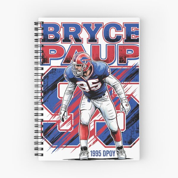 Item preview, Bryce Paup 1995 DPOY Retro 90s Vintage Bootleg Style Football designed and sold by Thogan0416.