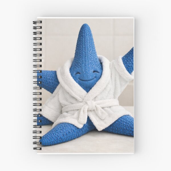 Item preview, Cozy Bathrobe Blue Starfish designed and sold by Sillytoe.