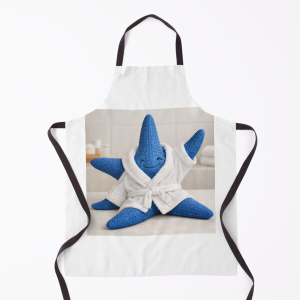 Item preview, Cozy Bathrobe Blue Starfish designed and sold by Sillytoe.