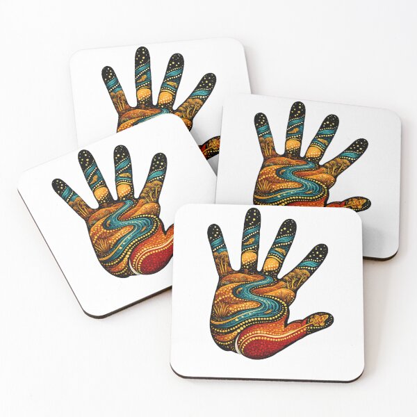 Item preview, Connection to Country – Indigenous-Inspired Handprint designed and sold by Indigenous-Aus.