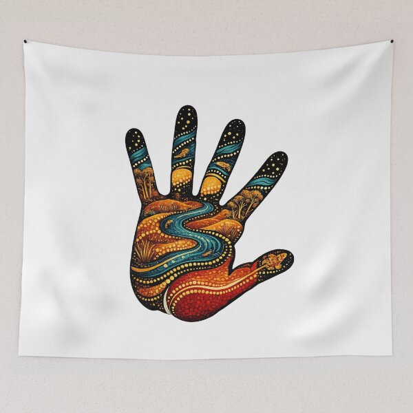 Item preview, Connection to Country – Indigenous-Inspired Handprint designed and sold by Indigenous-Aus.